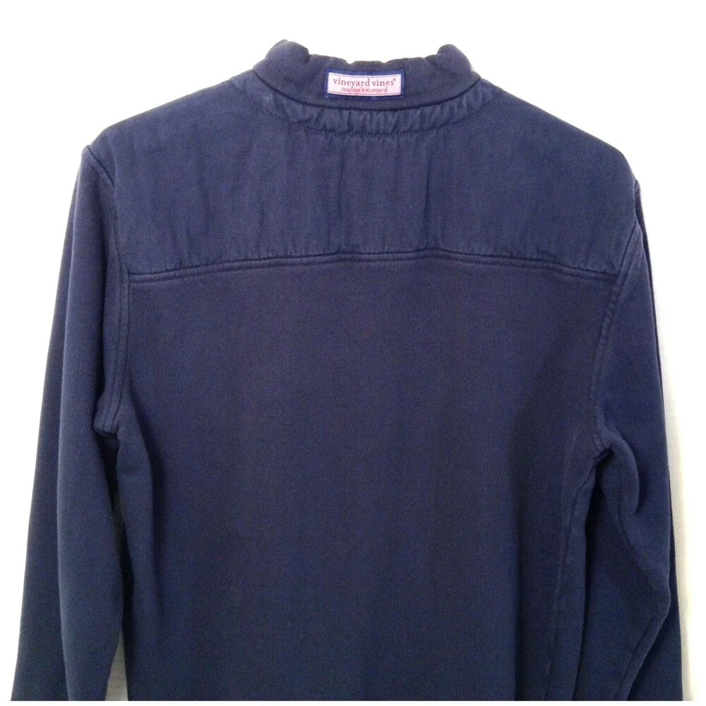 Vineyard Vines 1/4 Quarter Zip Sweater Mn XS Blue Preppy Athleisure Outdoor Cozy